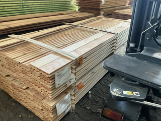 Ca. 80x Douglas design/tripple/deens profiel, 22x142mm, lengte 300cm